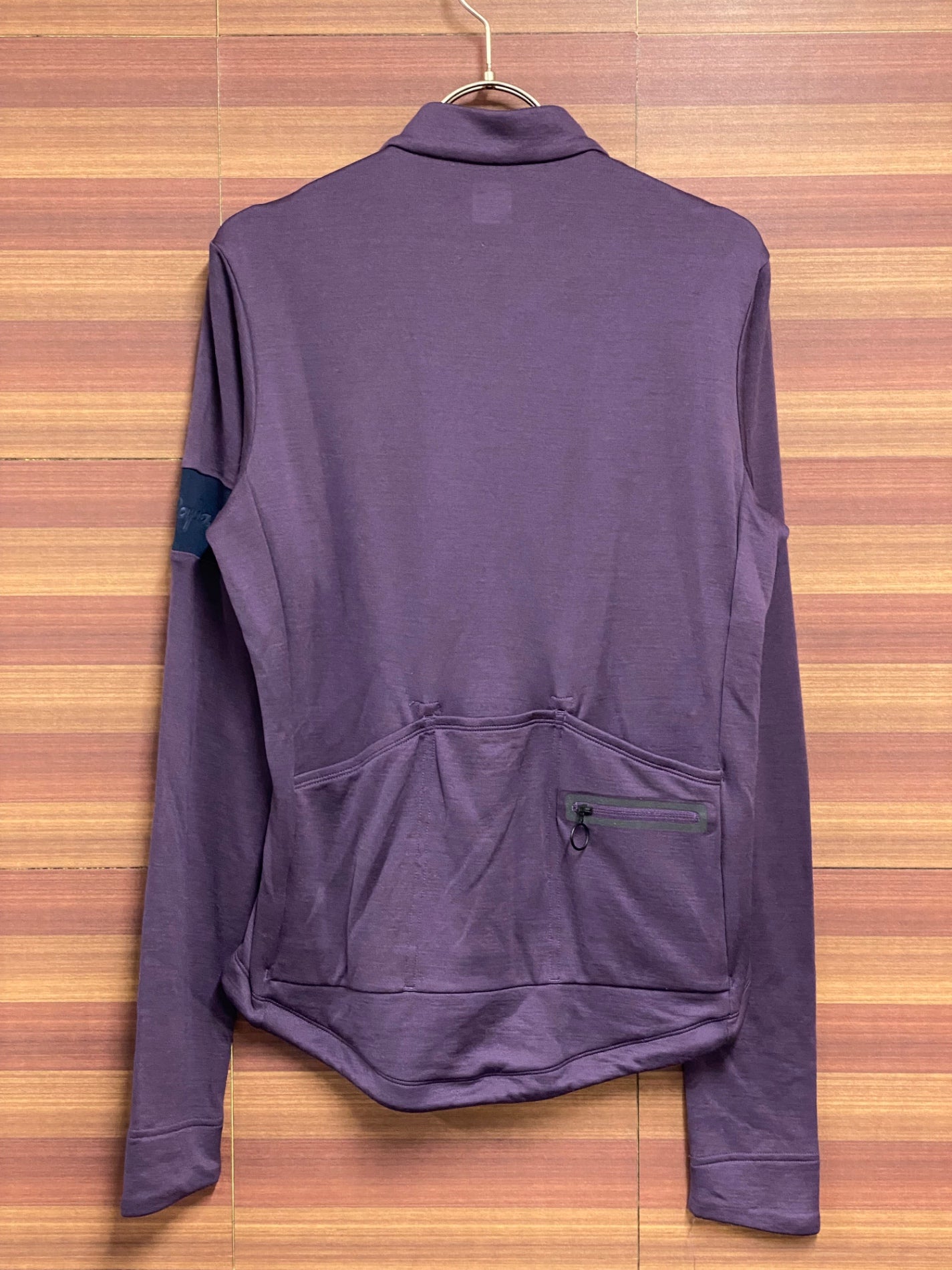 HU040 ラファ Rapha クラシックロングスリーブジャージ CLASSIC LONG SLEEVE JERSEYⅡ パープル S ※裾ほつれ