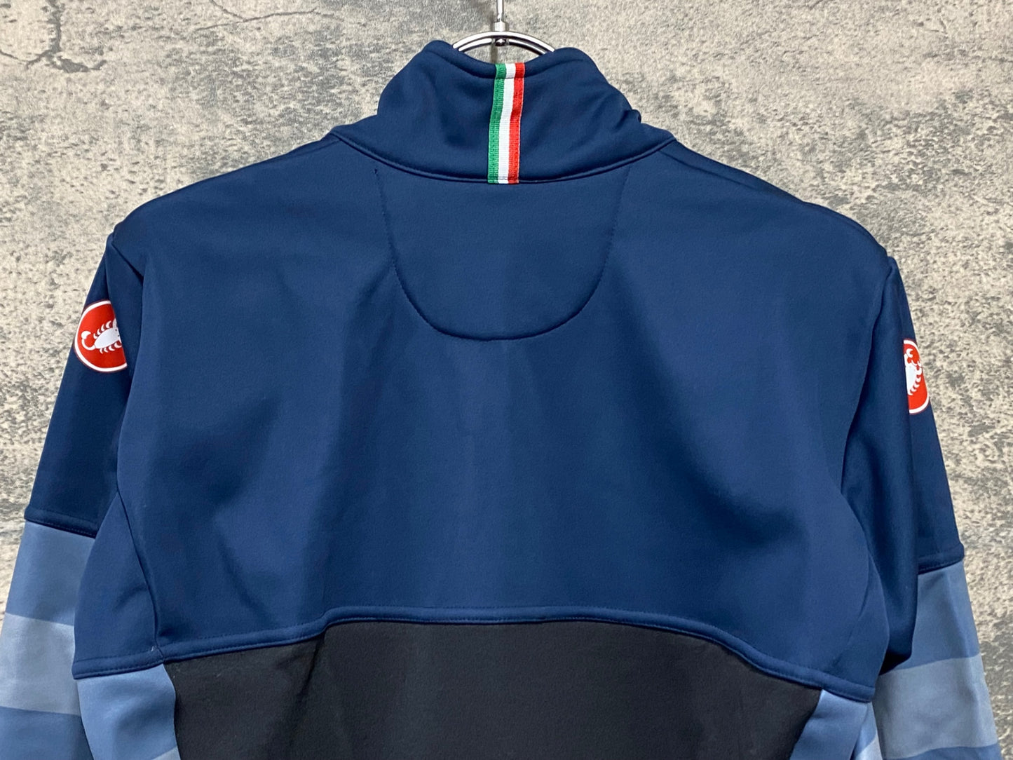 IW803 カステリ CASTELLI 長袖 サイクルジャケット 紺 M 裏起毛 GORE-TEX INFINIUM