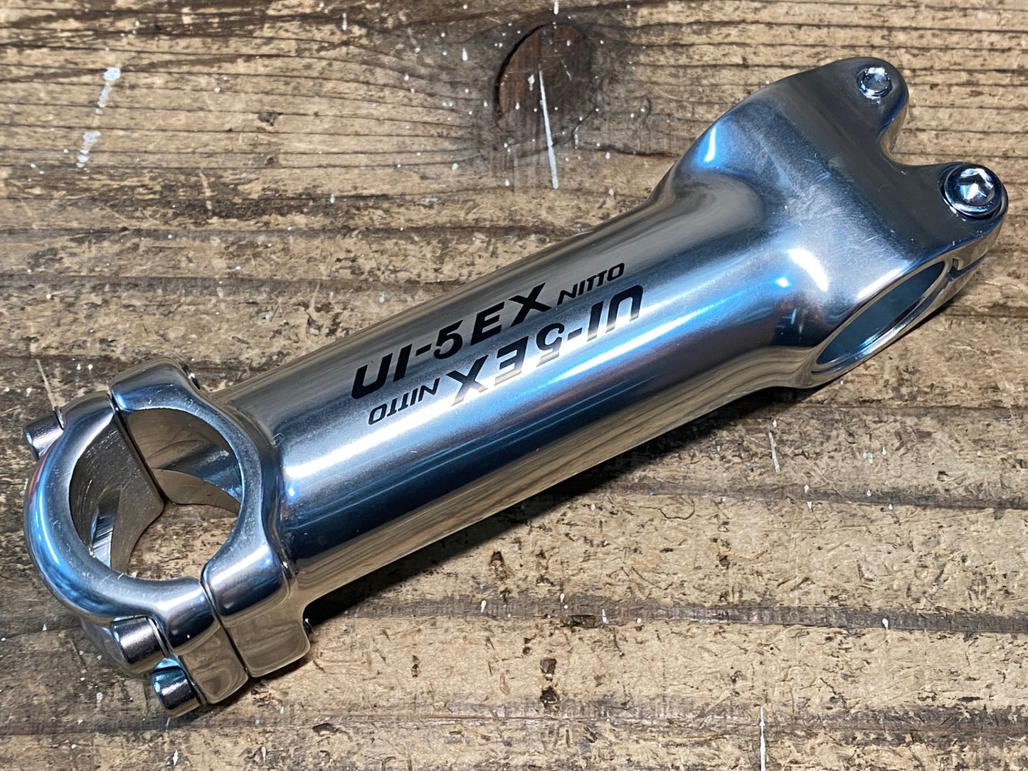 JB522 日東 NITTO UI-5EX アルミ ステム シルバー 110mm Φ26.0 OS/Φ25.4