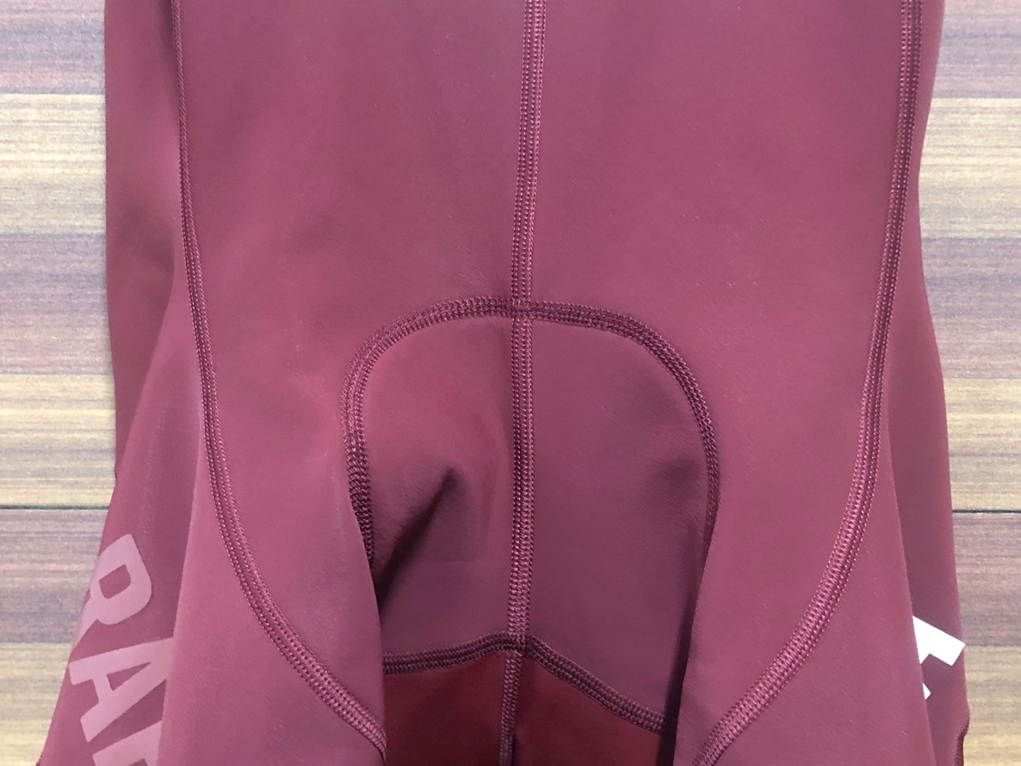 HZ304 ラファ Rapha PRO TEAM WINTER BIB SHORTS ビブショーツ バーガンディ 白 M 裏起毛