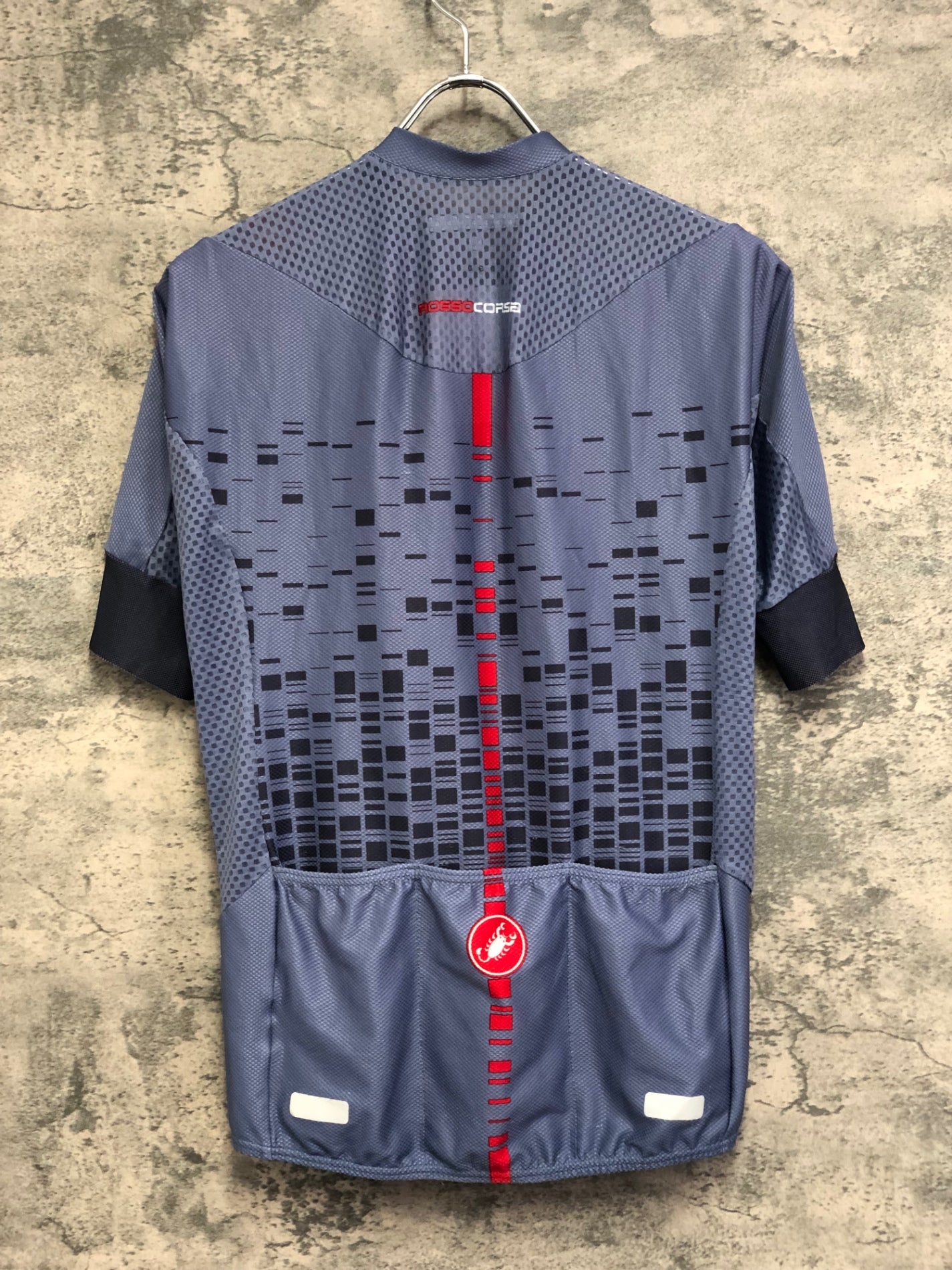IW394 カステリ CASTELLI ROSSOCORSA 半袖 サイクルジャージ グレー L
