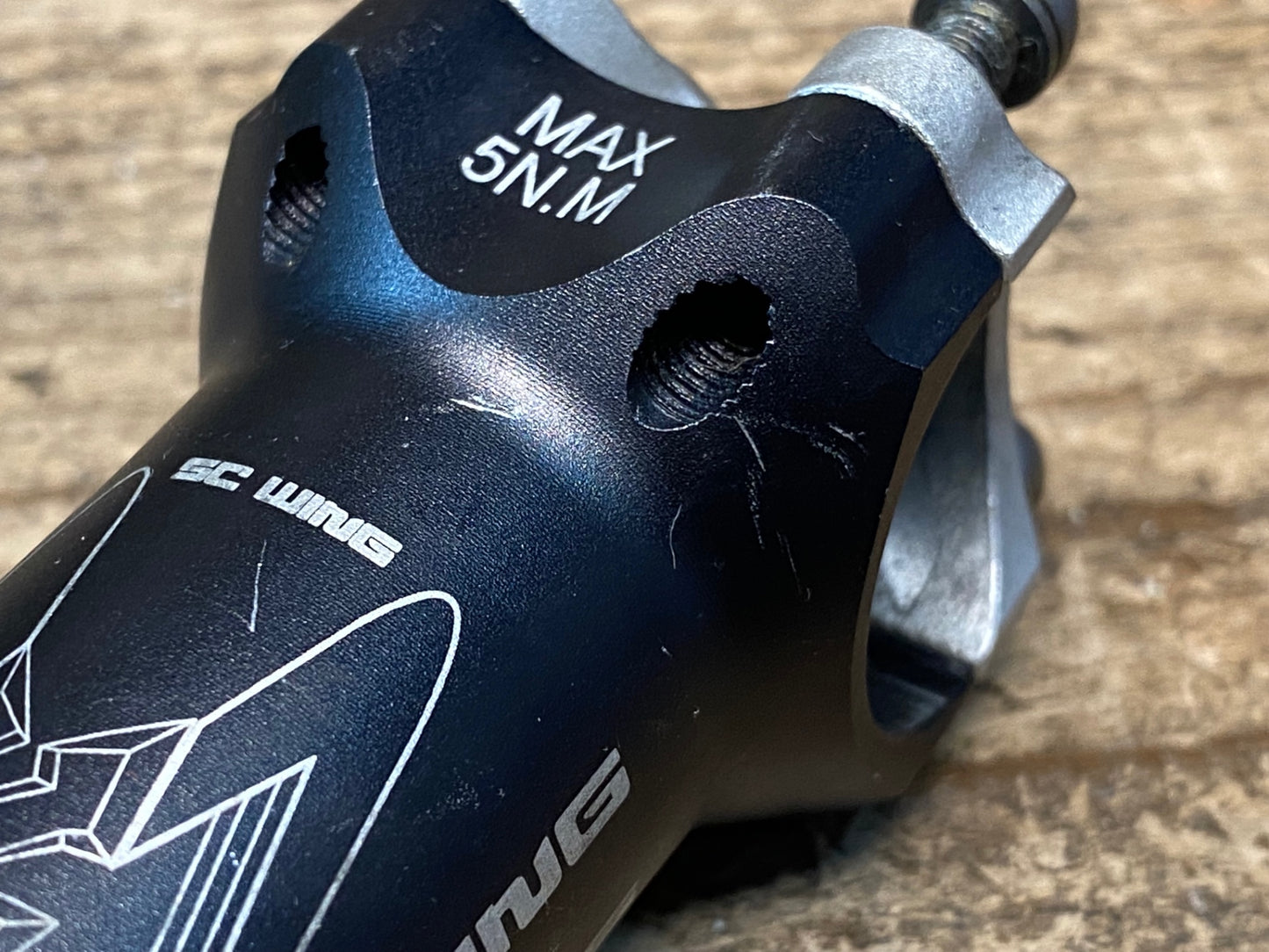 IP086 KCNC SC WING アルミ ステム 黒 100mm Φ26.0 OS