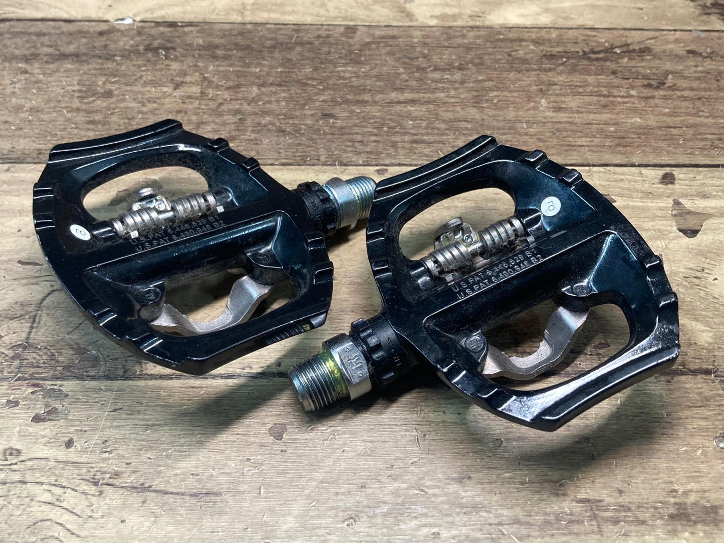 ID303 シマノ SHIMANO PD-A530 ビンディングペダル 片面フラット SPD ブラック