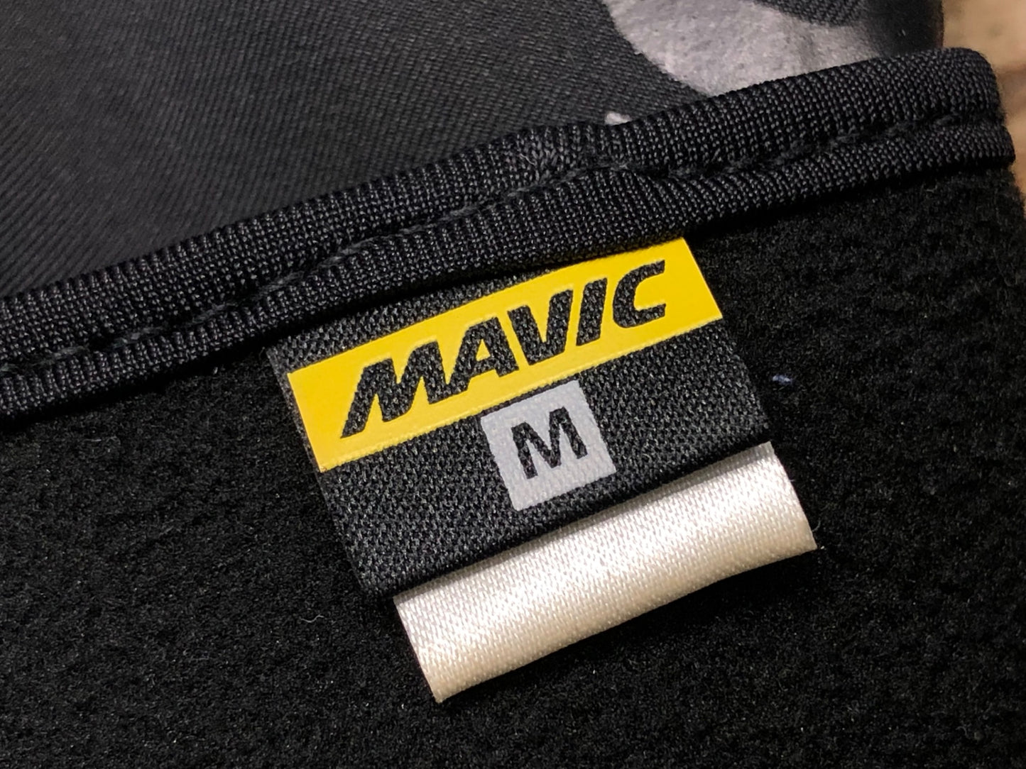 JC312 マヴィック MAVIC 裏起毛 長指 サイクルグローブ 黒 M