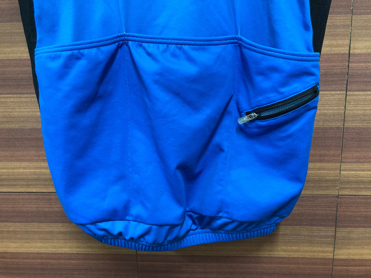 IW202 4DM 半袖 サイクルジャージ 青 O