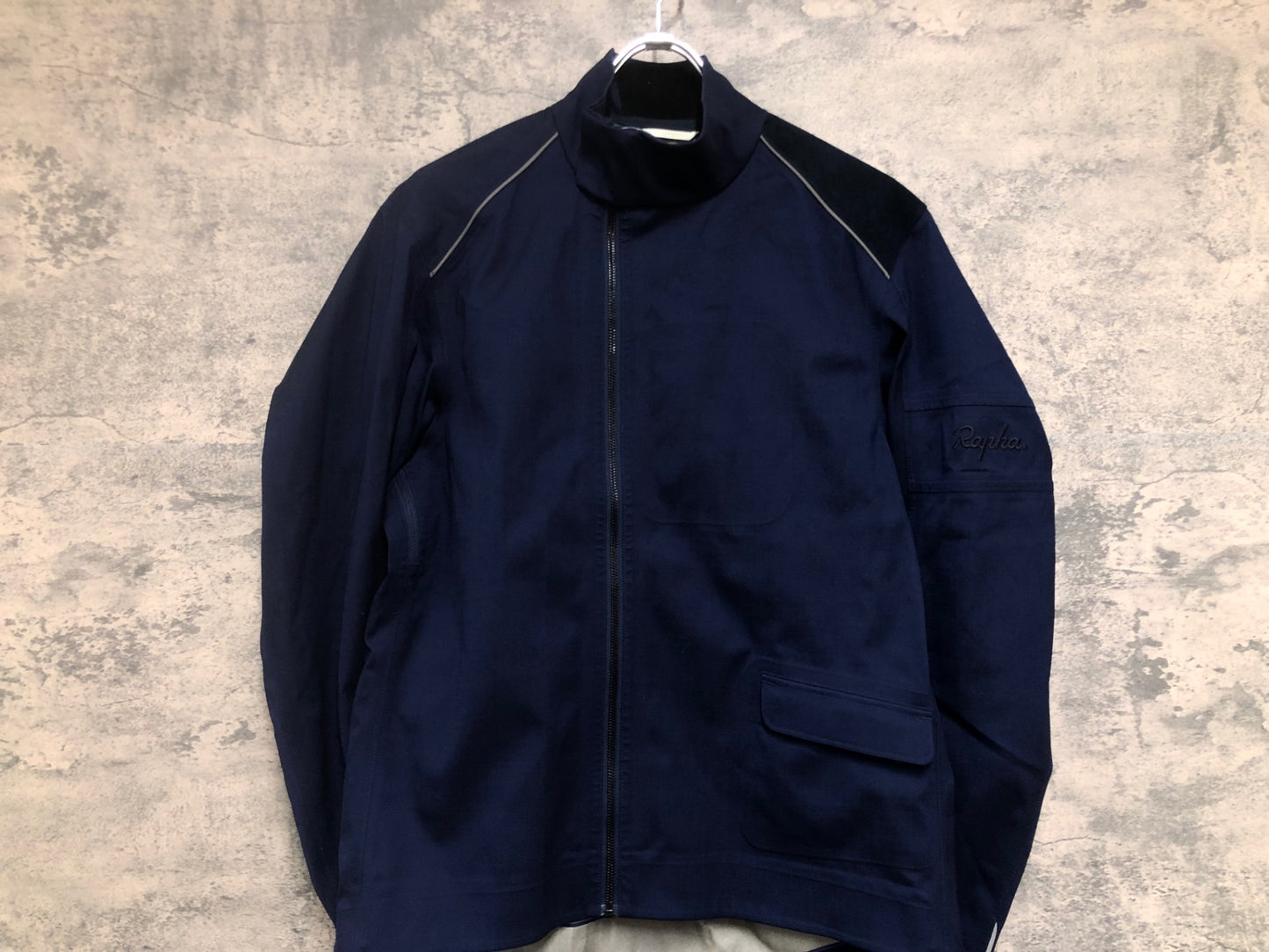 IW740 ラファ Rapha SPECIAL EDITION WOOL SOFTSHELL 長袖 サイクルジャケット 紺 M