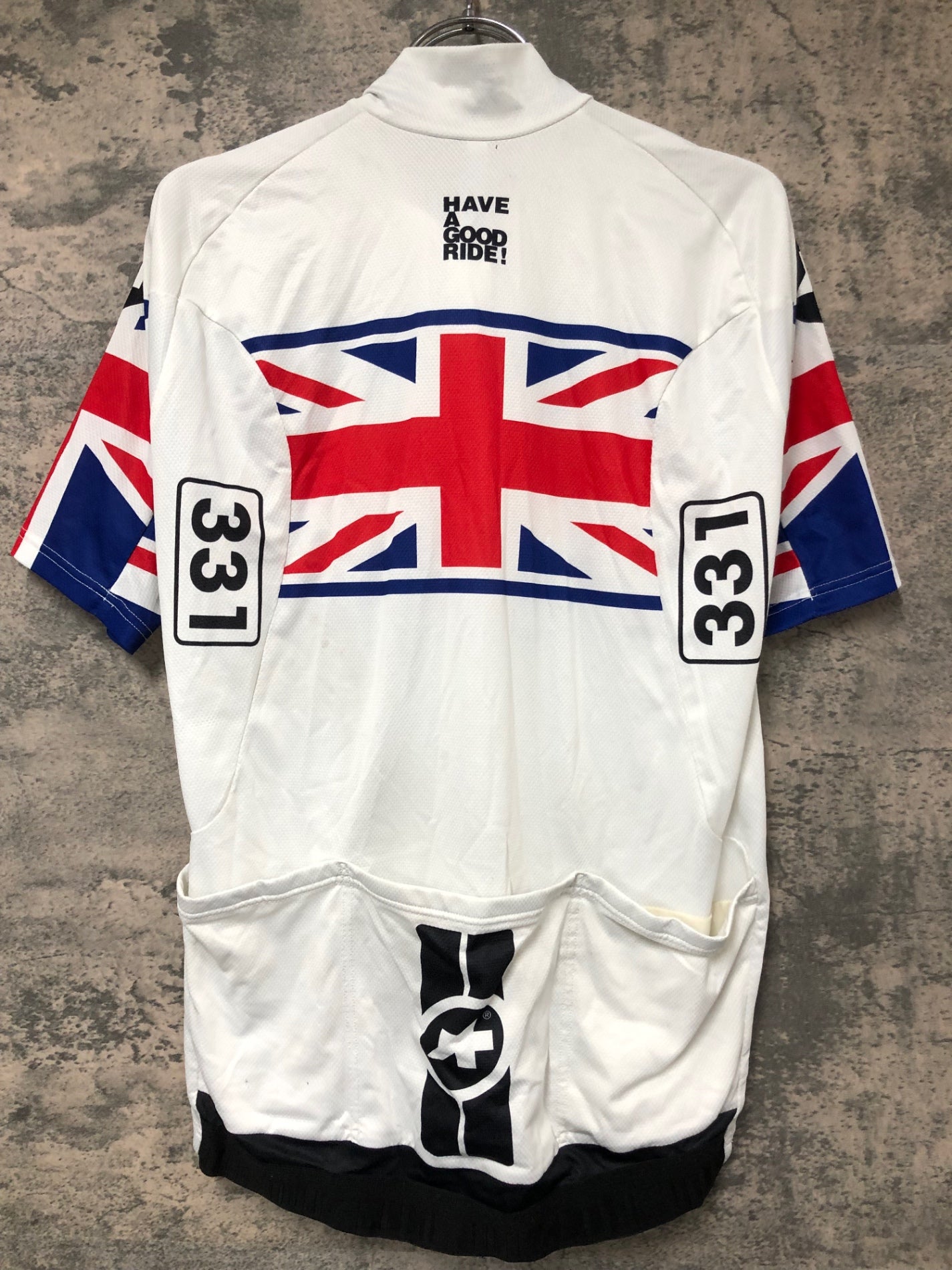 IX200 アソス assos SS.neoPro UK Great Britain Cycling Jersey 半袖 サイクルジャージ 白 L