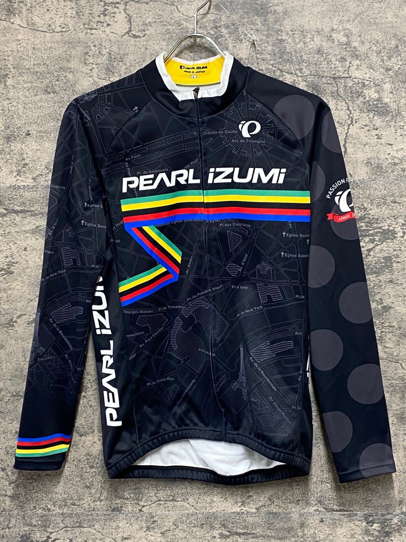 JA636 パールイズミ PEARL iZUMi 長袖 サイクルジャケット 黒 L 裏起毛