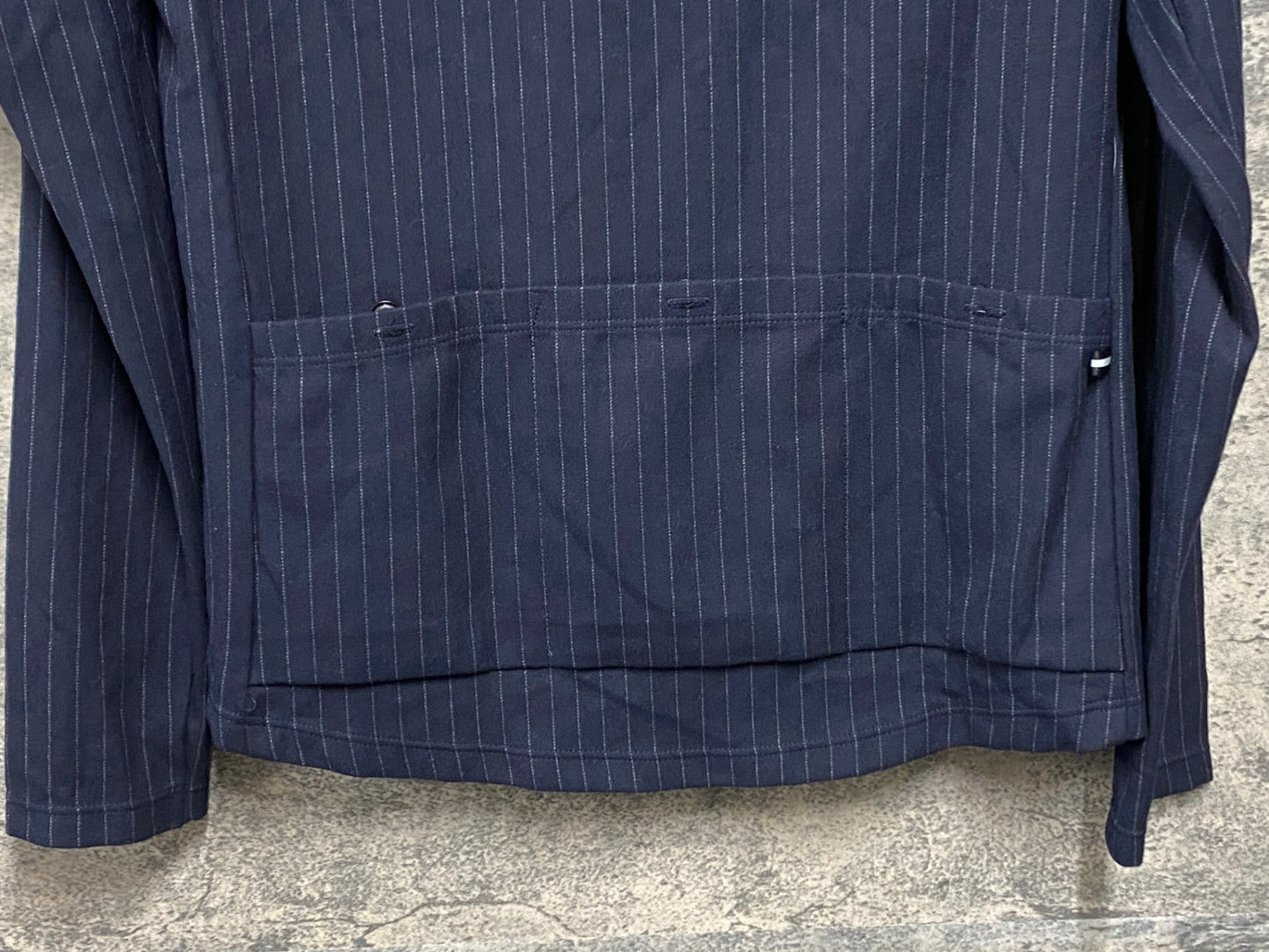 JB753 カペルミュール KAPELMUUR 長袖 サイクルジャージ 紺 ストライプ L