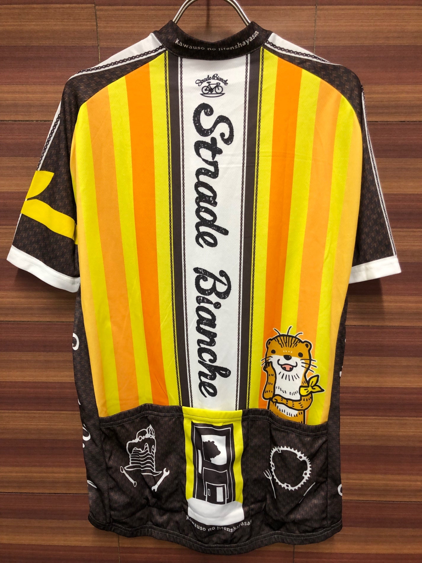 IP647 サンボルト SUNVOLT かわうその自転車屋さん 半袖 サイクルジャージ XXLサイズ