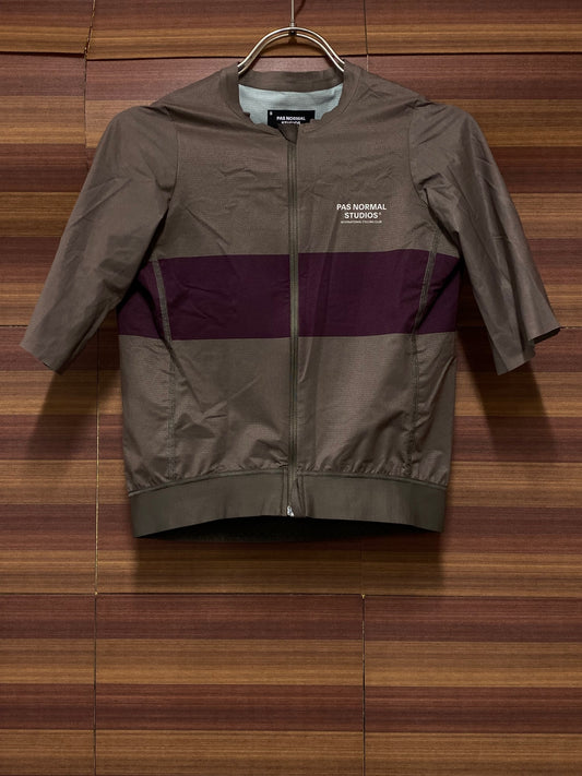 IV052 パスノーマルスタジオ PAS NORMAL STUDIOS Solitude Jersey 半袖サイクルジャージ 茶 S