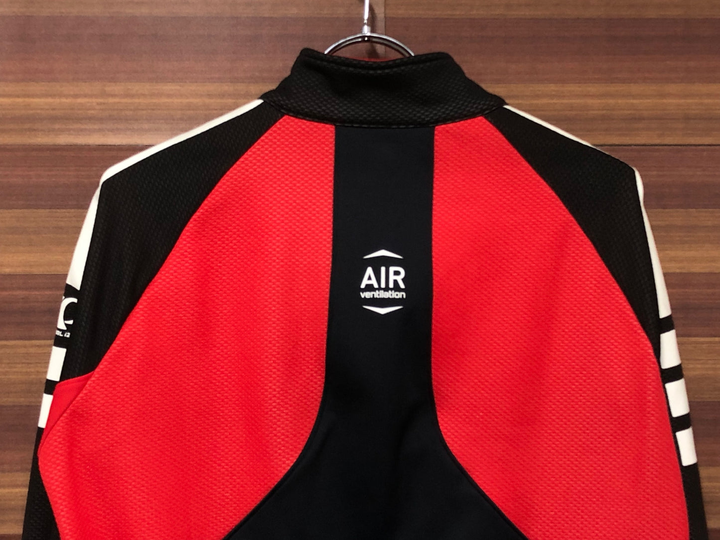 IS837 パールイズミ PEARLiZUMi WINDBRAKE 裏起毛 サイクルジャケット 赤黒 L