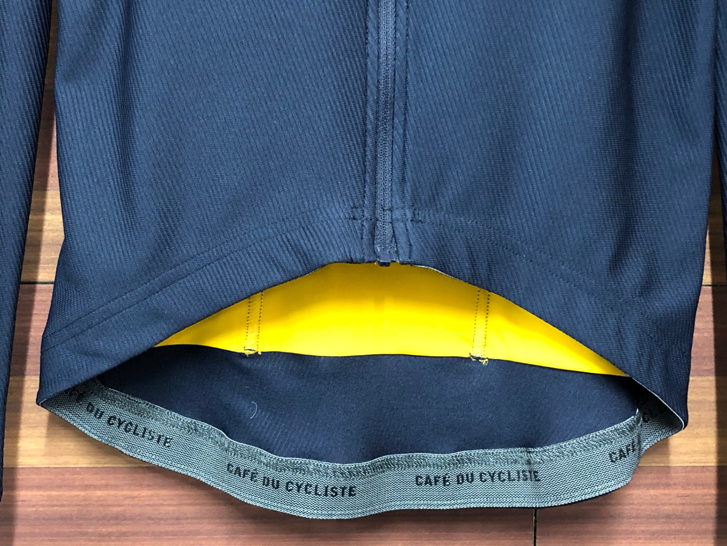 IN924 カフェドシクリステ CAFE DU CYCLISTE 長袖 サイクルジャージ S 紺 レディース