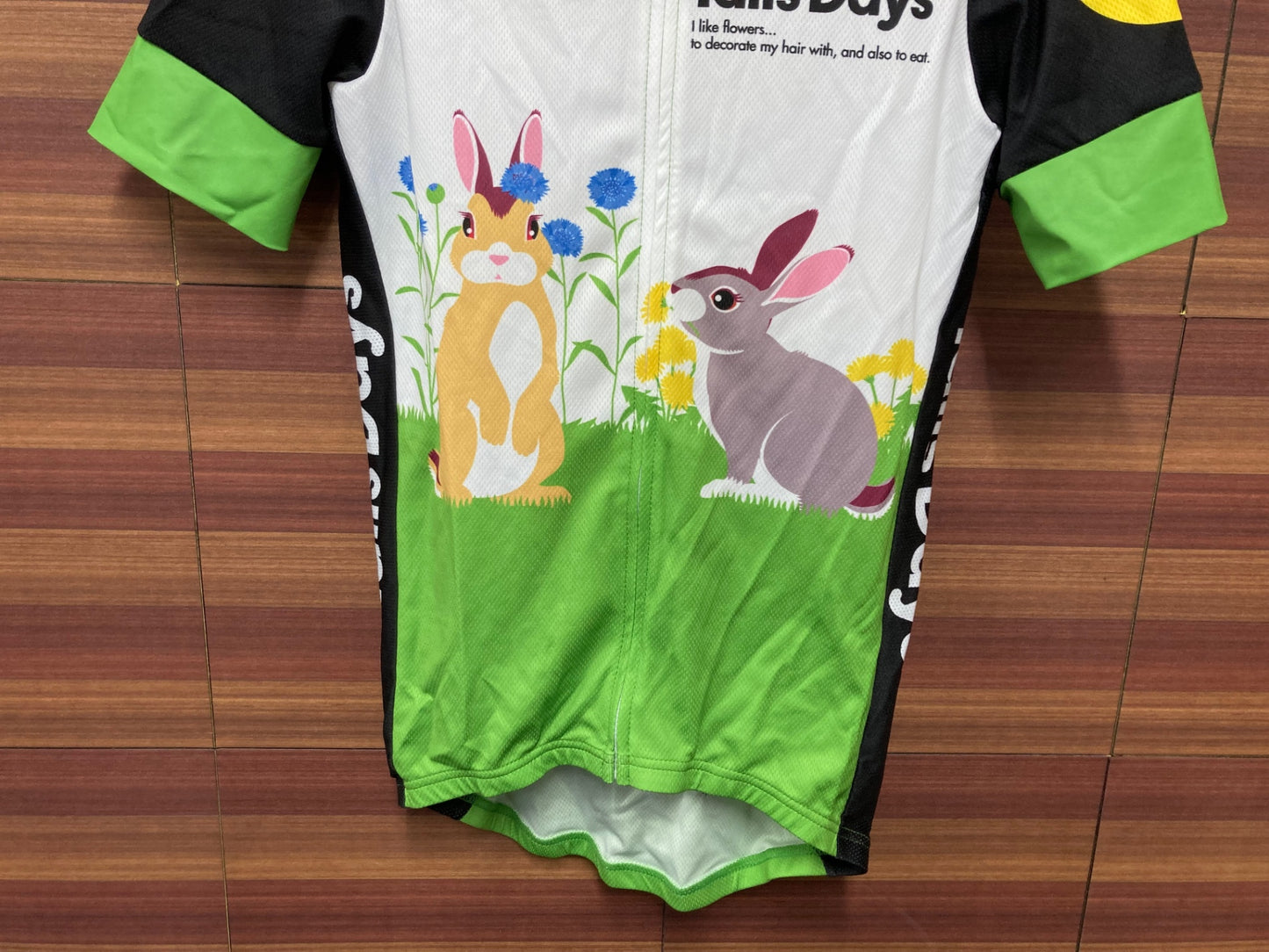 IU819 サンボルト SUNVOLT 半袖 サイクルジャージ 白 黒 S Tails Days