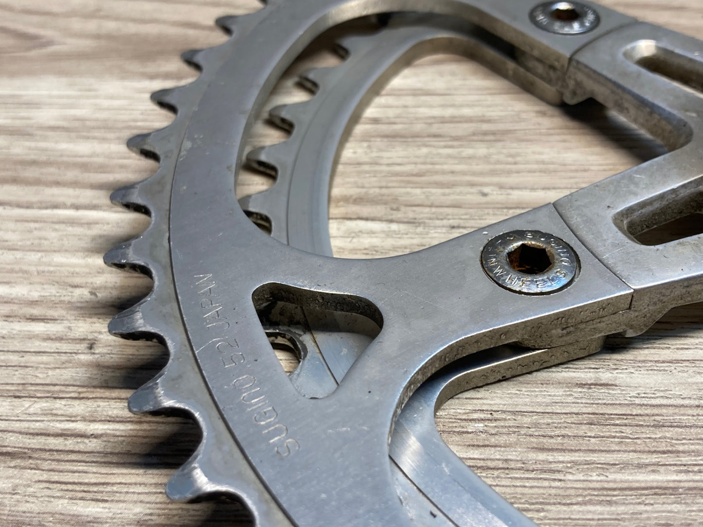 IX658 スギノ SUGINO SUPER MAXY クランクセット 52/44T 165mm スクエアテーパー