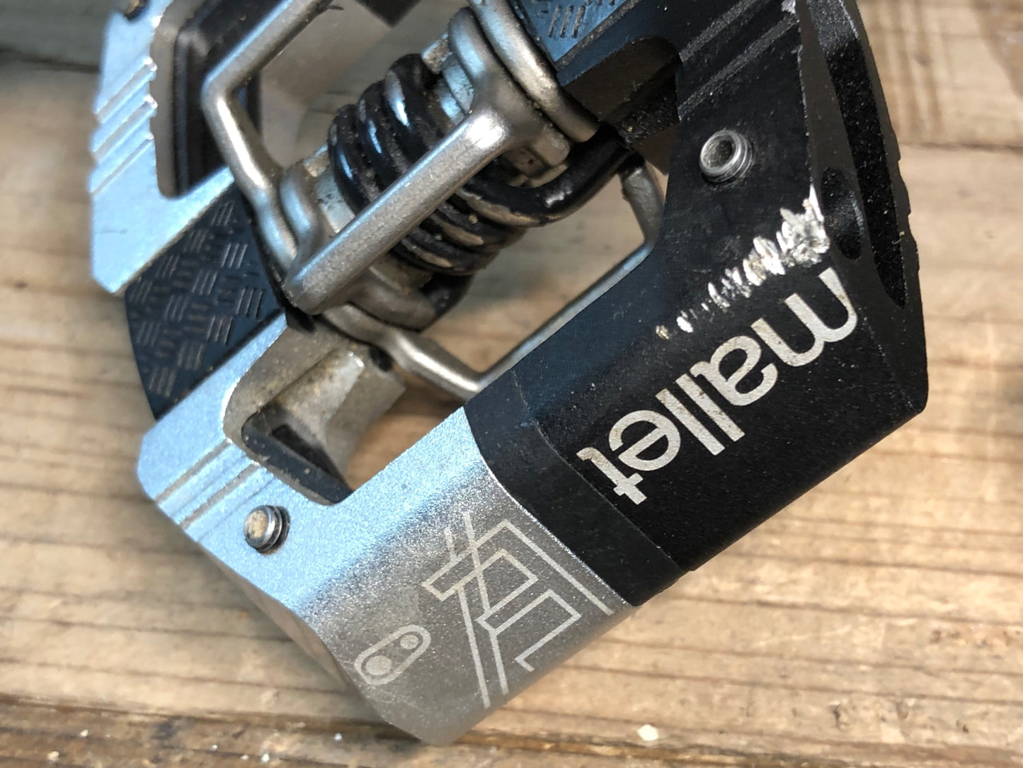 IY818 クランクブラザーズ CRANK BROTHERS マレット MALLET E ビンディングペダル 黒シルバー