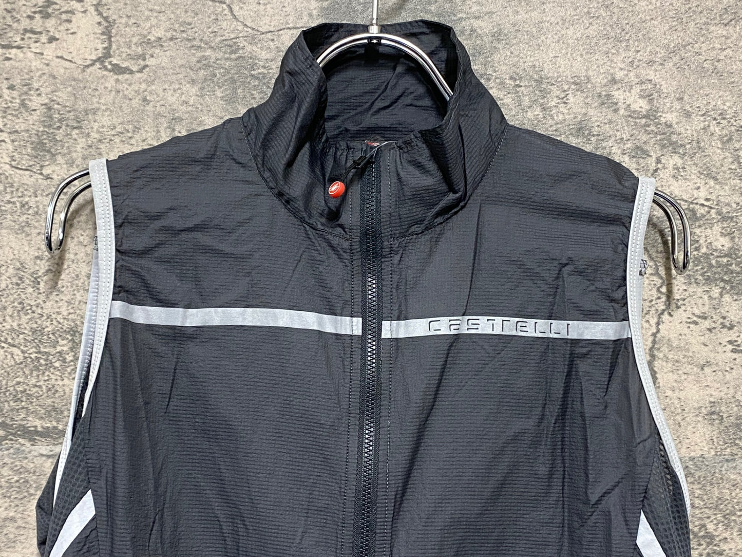 IW520 カステリ CASTELLI ジレ サイクルベスト グレー L