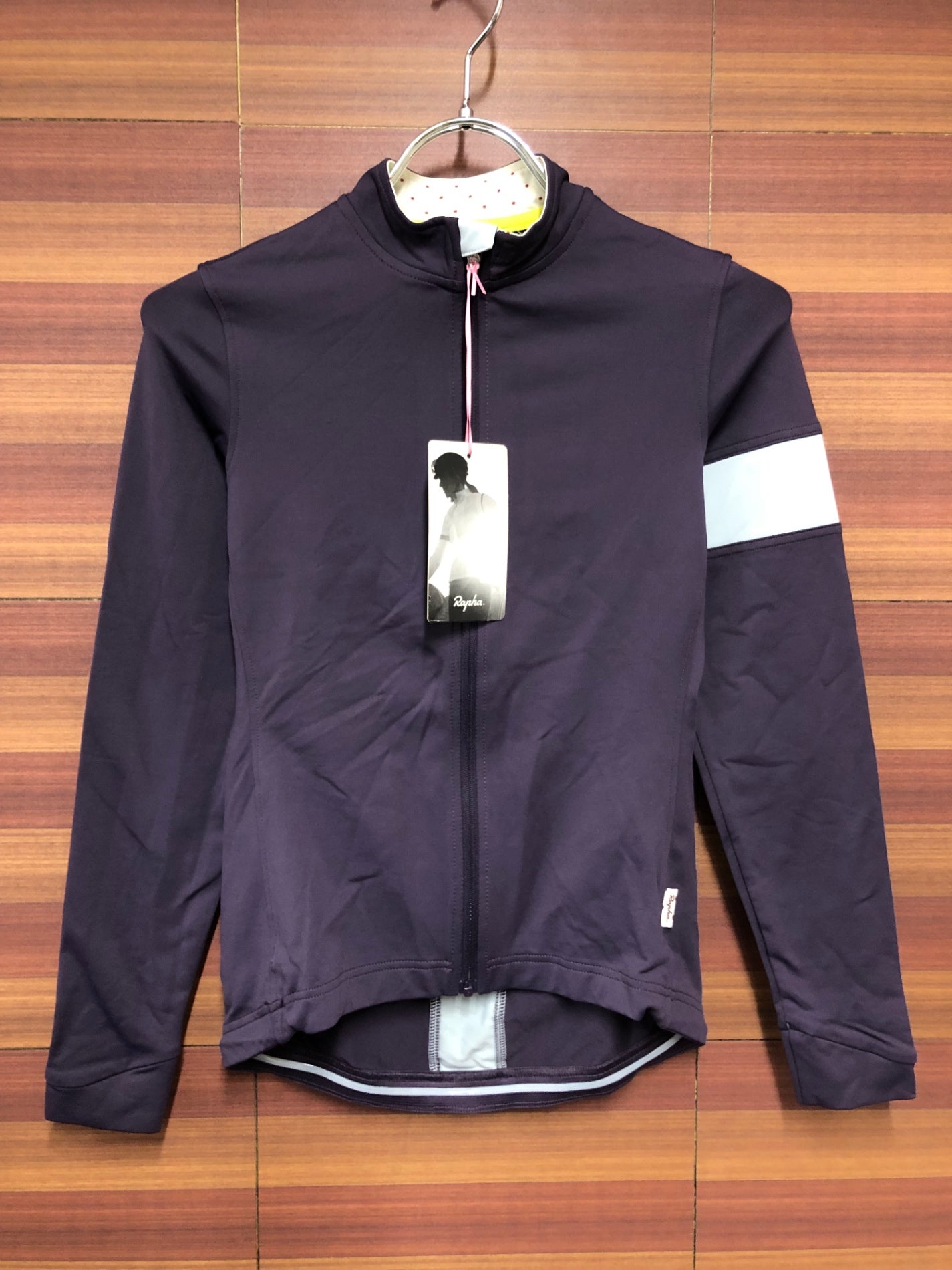 IJ427 ラファ Rapha LONG SLEEVE SOUPLESSE 長袖 サイクルジャージ XS パープル