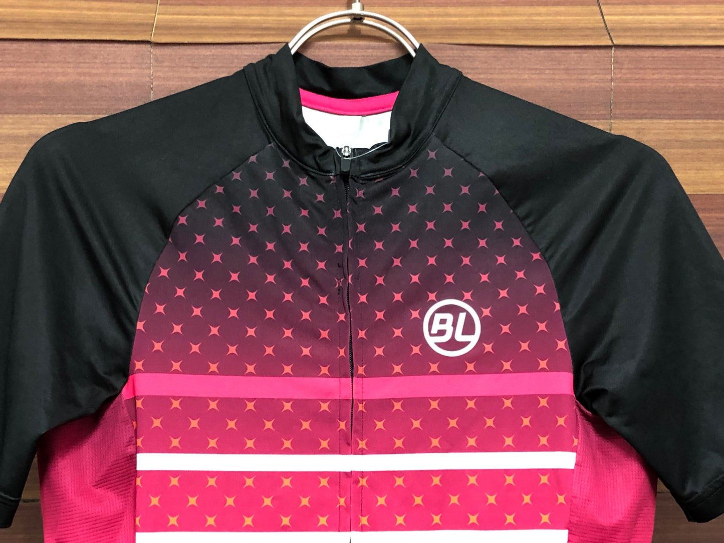 IR906 バイシクルライン BL 半袖 サイクルジャージ ピンク 黒 XS