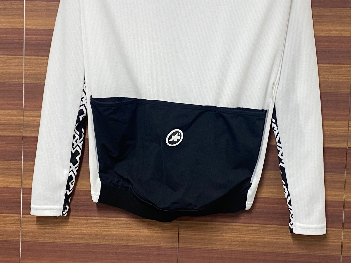 IL598 アソス Assos MILLE GT Summer Long Sleeve Jersey 長袖 サイクルジャージ 白黒 XS