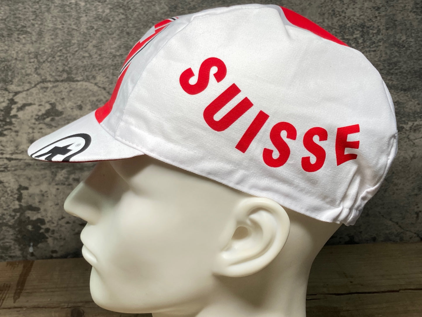 IZ070 アソス ASSOS SUISSE FED CAP サイクルキャップ スイス 赤 白 ワンサイズ