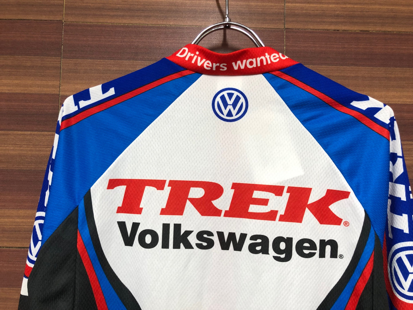 IH730 トレック TREK 長袖 サイクルジャージ 黒 青 M Volkswagen