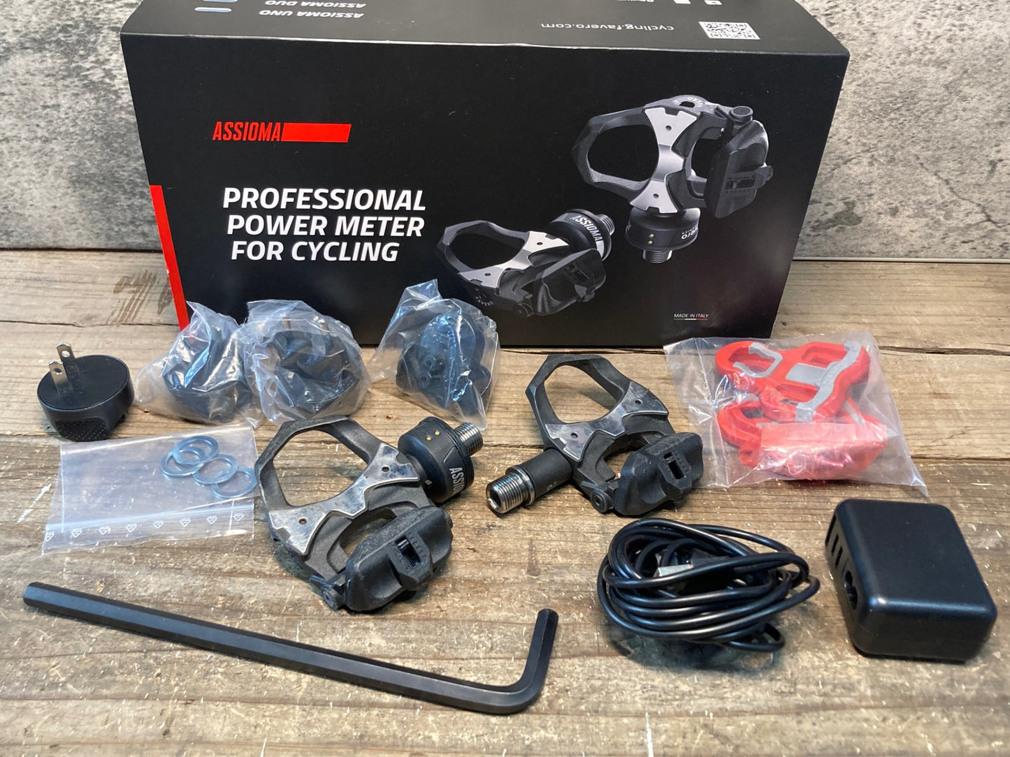 IQ514 ファベロ Favero アシオマ ASSIOMA UNO 片足 パワーメーター ビンディングぺダル 専用クリート付属 接続確認済