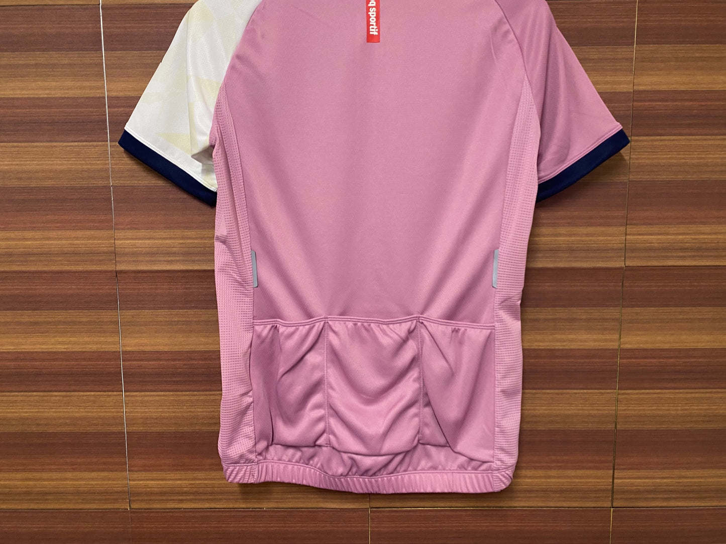 IQ196 ルコックスポルティフ le coq sportif 半袖 サイクルジャージ ピンク 白 レディース S