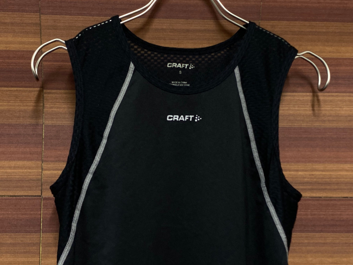 IN087 クラフト CRAFT ノースリーブベースレイヤー 黒 S