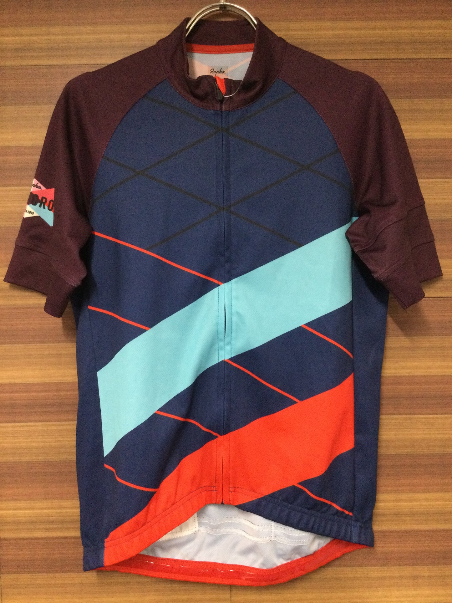 FX665 ラファ Rapha スーパークロスジャージ SUPERCROSS JERSEY 半袖 サイクルジャージ 総柄 M