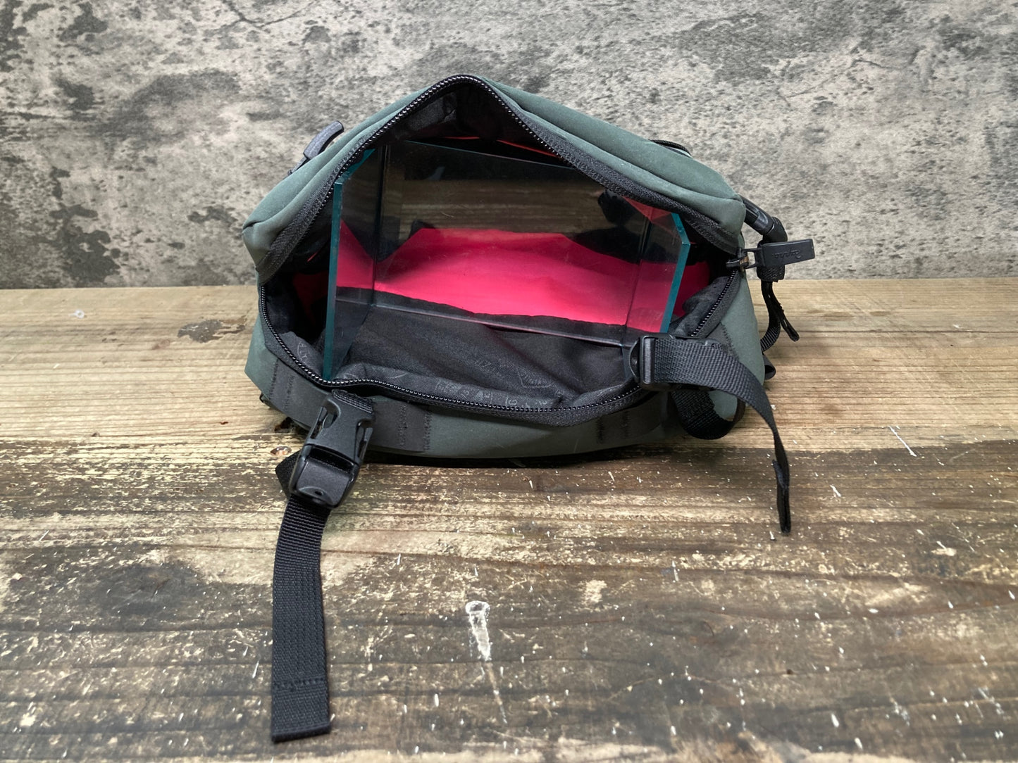 IX107 ラファ Rapha bar bag ハンドルバーバッグ 深緑 ※汚れ