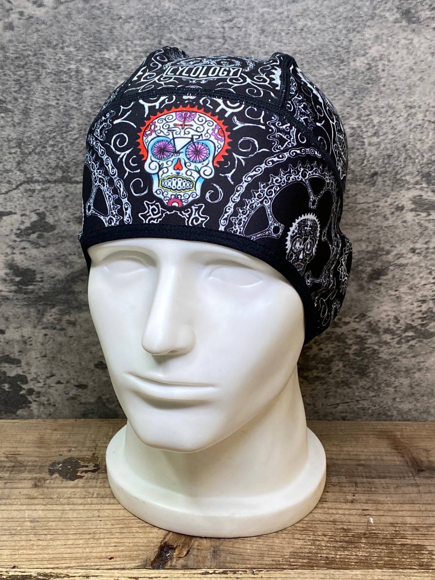 JC853 サイコロジー CYCOLOGI BEANIE ビーニー サイクルキャップ 黒 裏起毛