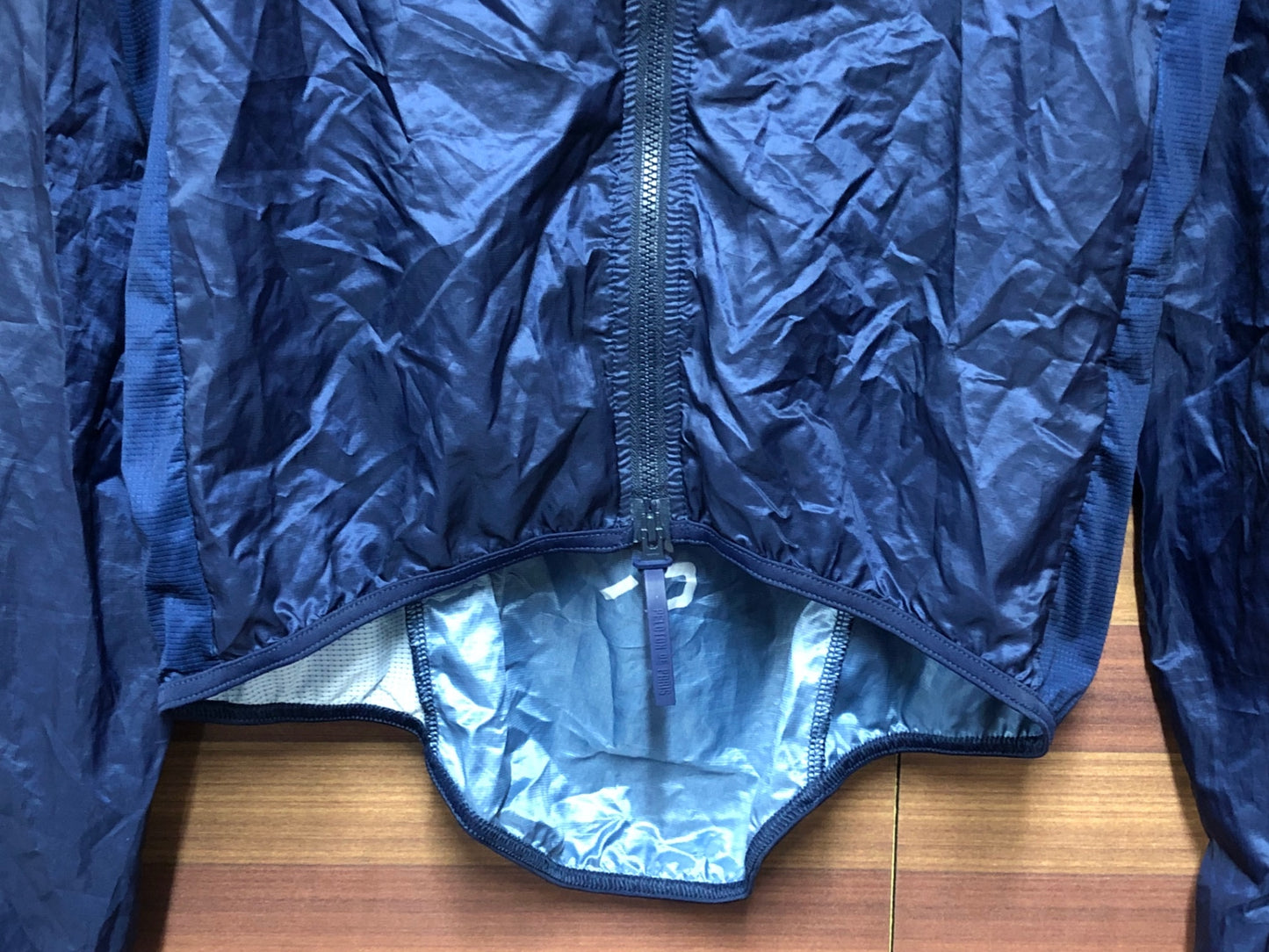 IO500 プロトンド パリ PELOTON DE PARIS 長袖 サイクルジャケット 裏起毛 緑 M ※襟に擦れ痕,ほつれ有