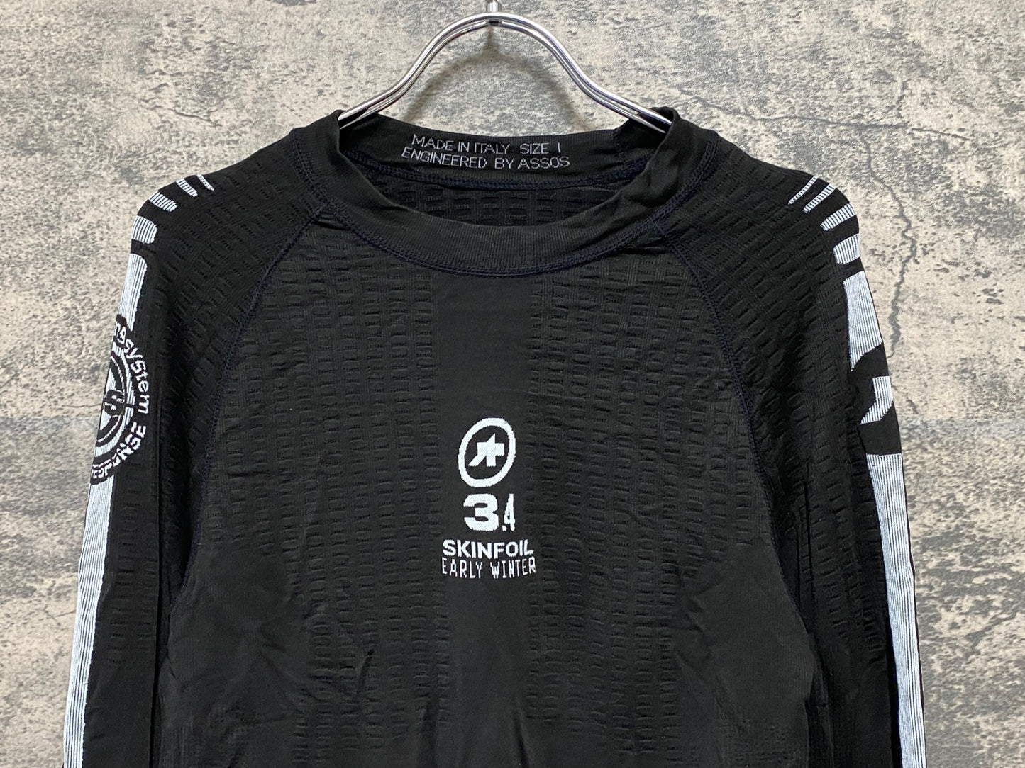 JB298 アソス assos SKINFOIL 3.4 長袖 ベースレイヤー 黒 SIZE1 EARLY WINTER