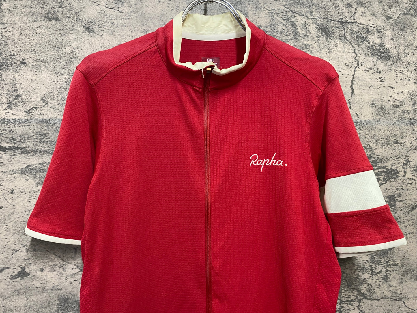 JB749 ラファ Rapha SUPER LIGHTWEIGHT JERSEY 半袖 サイクルジャージ 赤 L