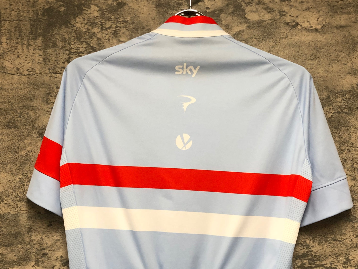 JC827 ラファ Rapha VENTOUX ATTAQUE JERSEY 半袖 サイクルジャージ 薄水色 S TEAM sky