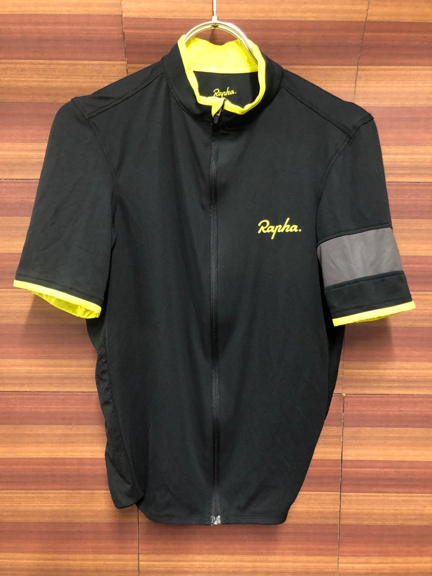 IT158 ラファ Rapha SUPER LIGHTWEIGHT JERSEY 半袖 サイクルジャージ 黒 S