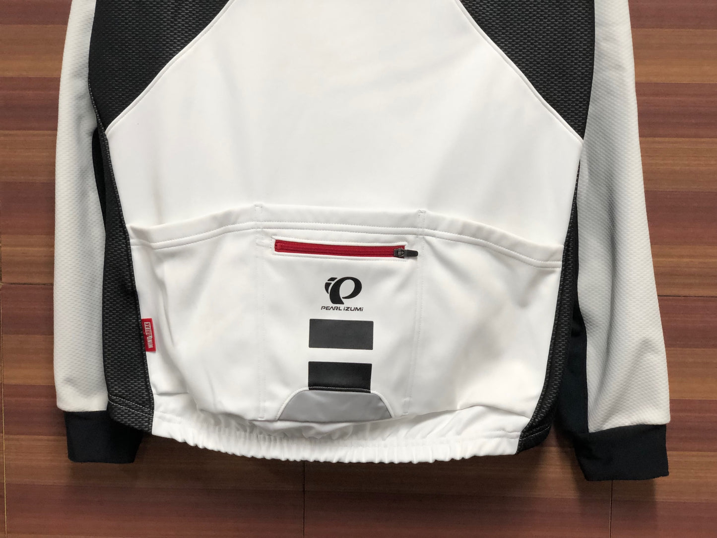 IS297 パールイズミ PEARL iZUMi 長袖 サイクルジャケット 白 黒 L 裏起毛