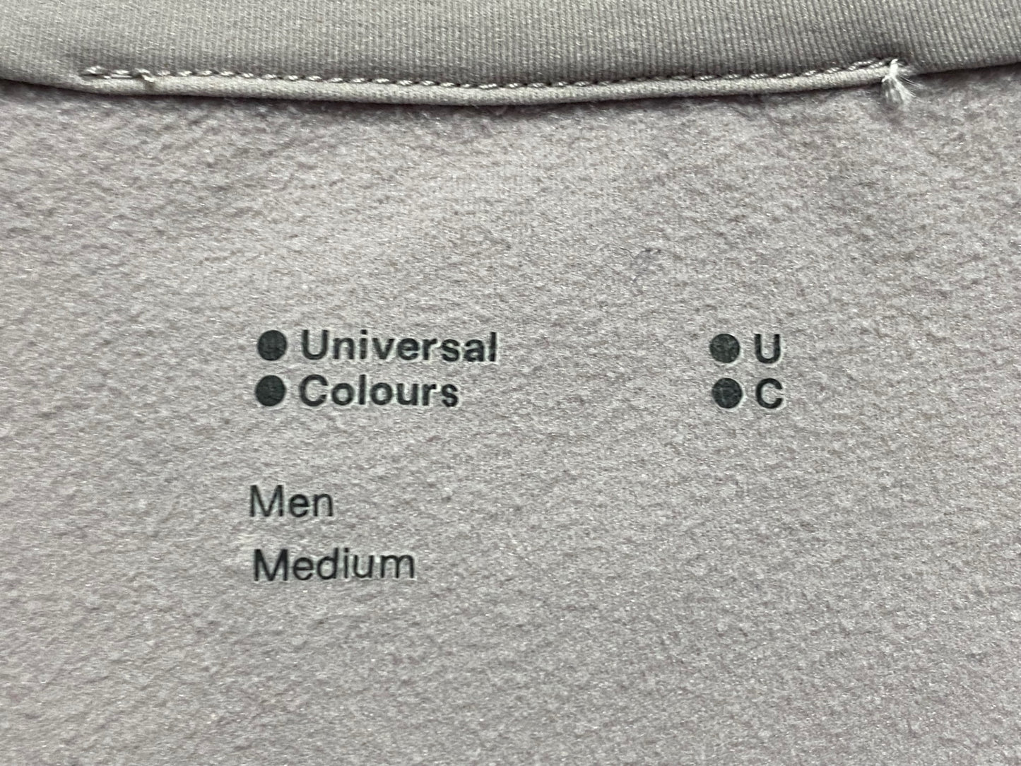 IU214 ユニバーサルカラーズ Universal Colours 長袖 サイクルジャージ 薄紫 M 裏起毛