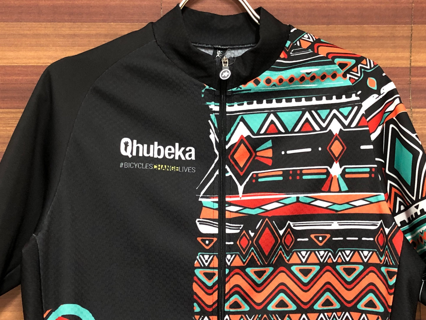 IO231 アソス assos MILLE GT SS JERSEY Qhubeka BCL 2022 半袖サイクルジャージ 黒 L