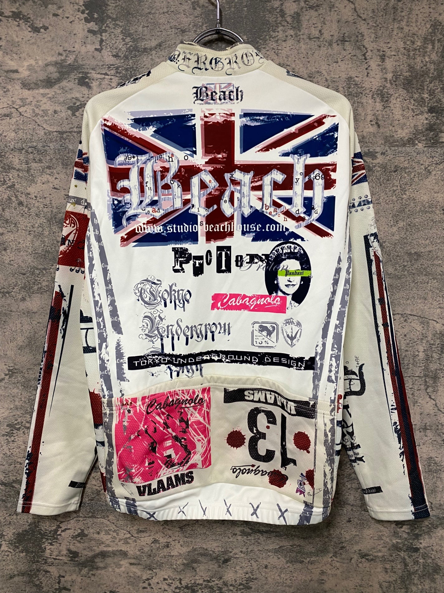 IY621 パールイズミ PEARL iZUMi 長袖 サイクルジャケット 白 M 裏起毛