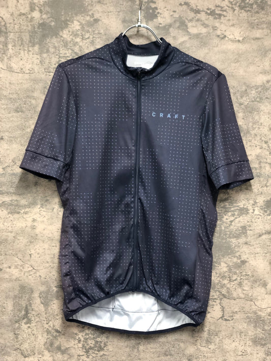 IW287 クラフト CRAFT 半袖 サイクルジャージ 黒 M ※日焼け