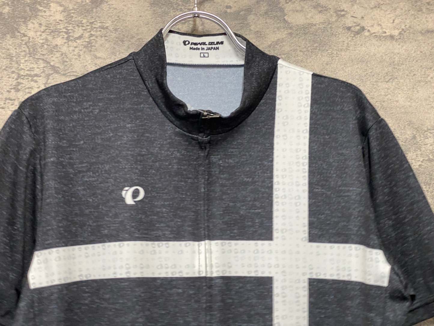 JB814 パールイズミ PEARL iZUMi 半袖サイクルジャージ 白黒 L