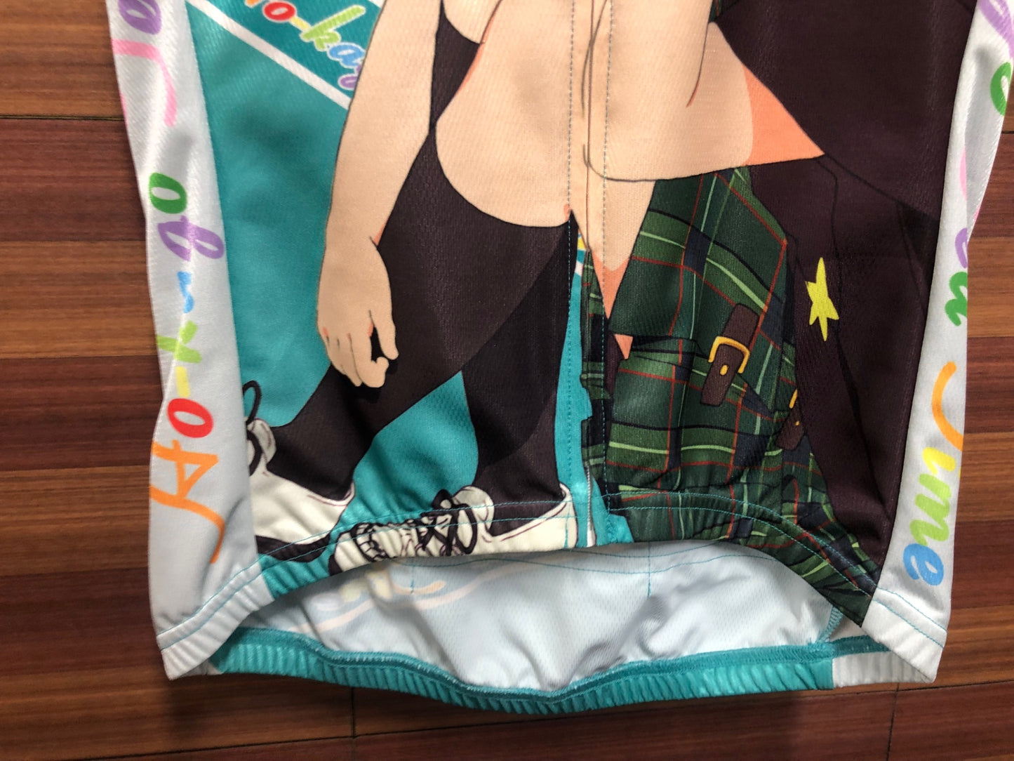 IT185 モノクローバー monoclover 半袖 サイクルジャージ 白 ミントグリーン M けいおん！中野梓