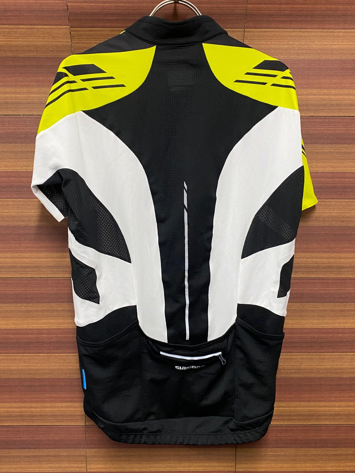 IN759 シマノ SHIMANO 半袖 サイクルジャージ XL 白 黒 ※ほつれ小