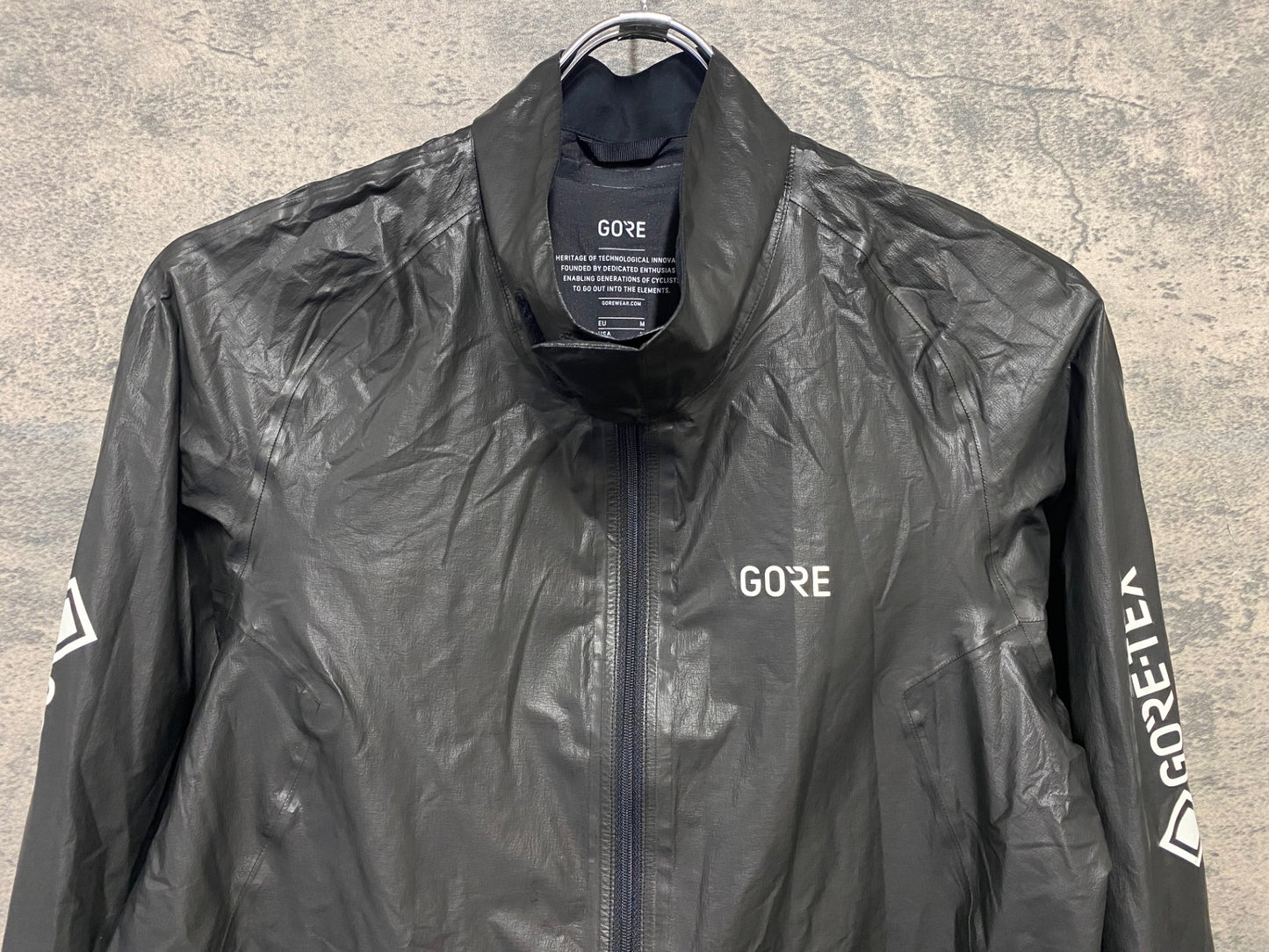 IZ105 ゴアバイクウェア GORE BIKE WEAR 長袖 ウィンドブレーカー 黒 M GORE-TEX