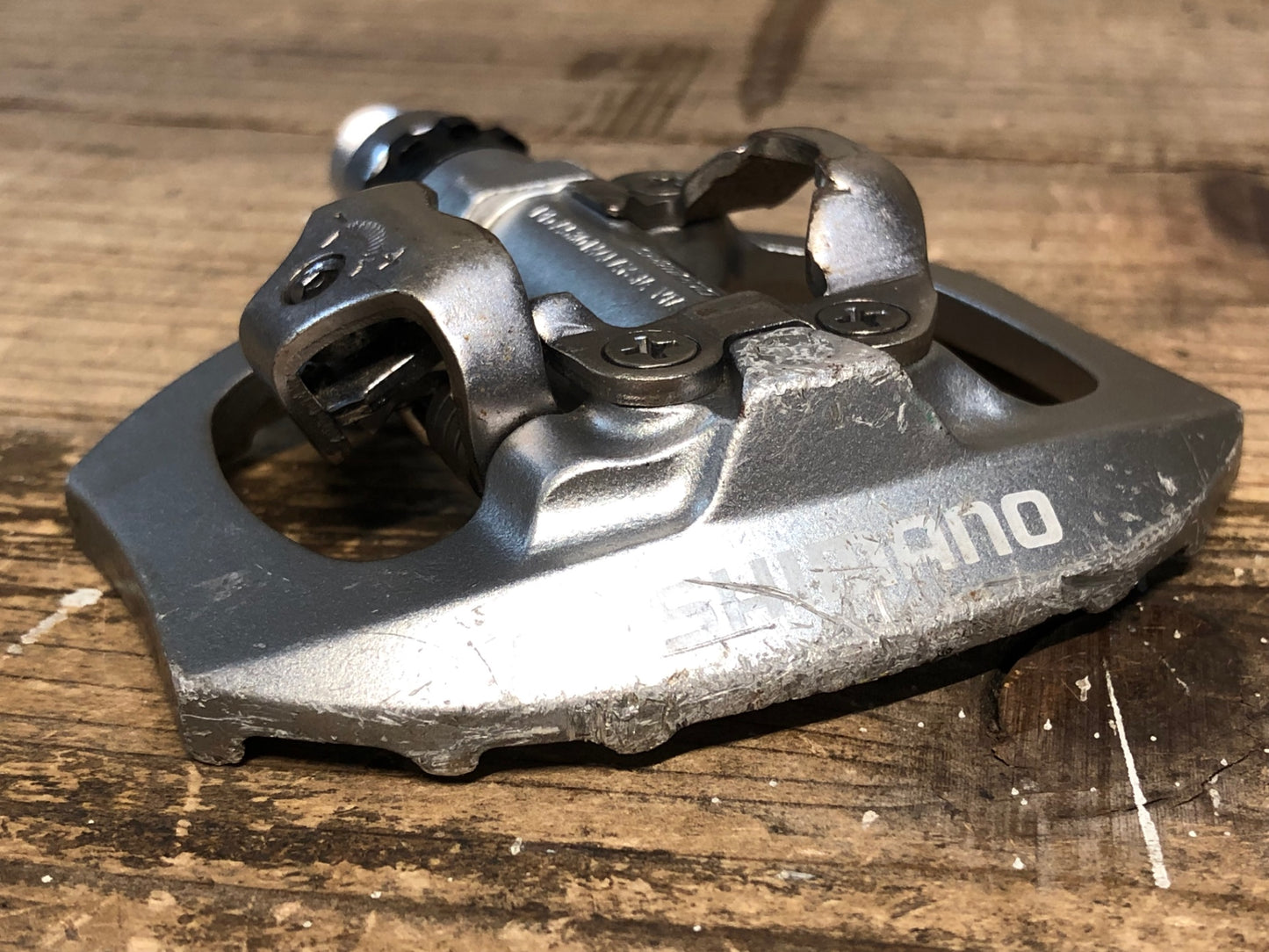 JA728 シマノ SHIMANO PD-A530 ビンディングペダル SPD 片面フラット シルバー