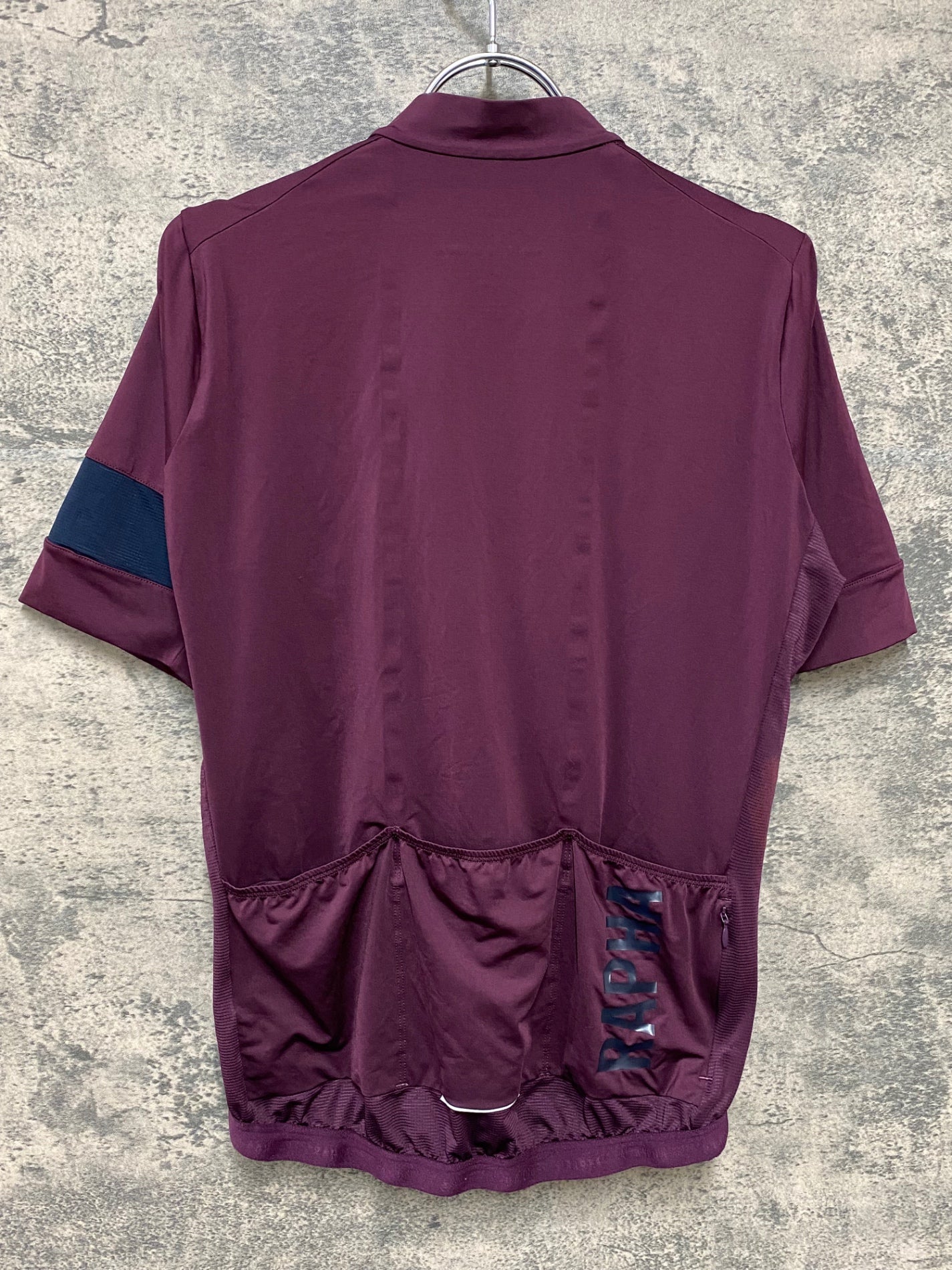 JA553 ラファ Rapha PRO TEAM TRAINING JERSEY 半袖 サイクルジャージ バーガンディ S ※汚れ