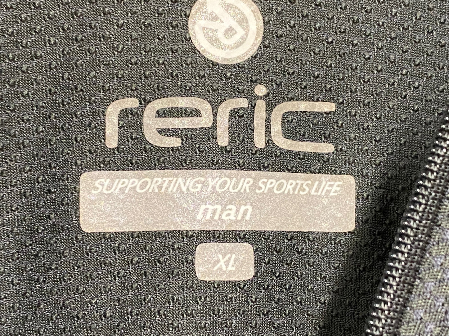 IU718 レリック reric 半袖 サイクルジャージ XL 黒白