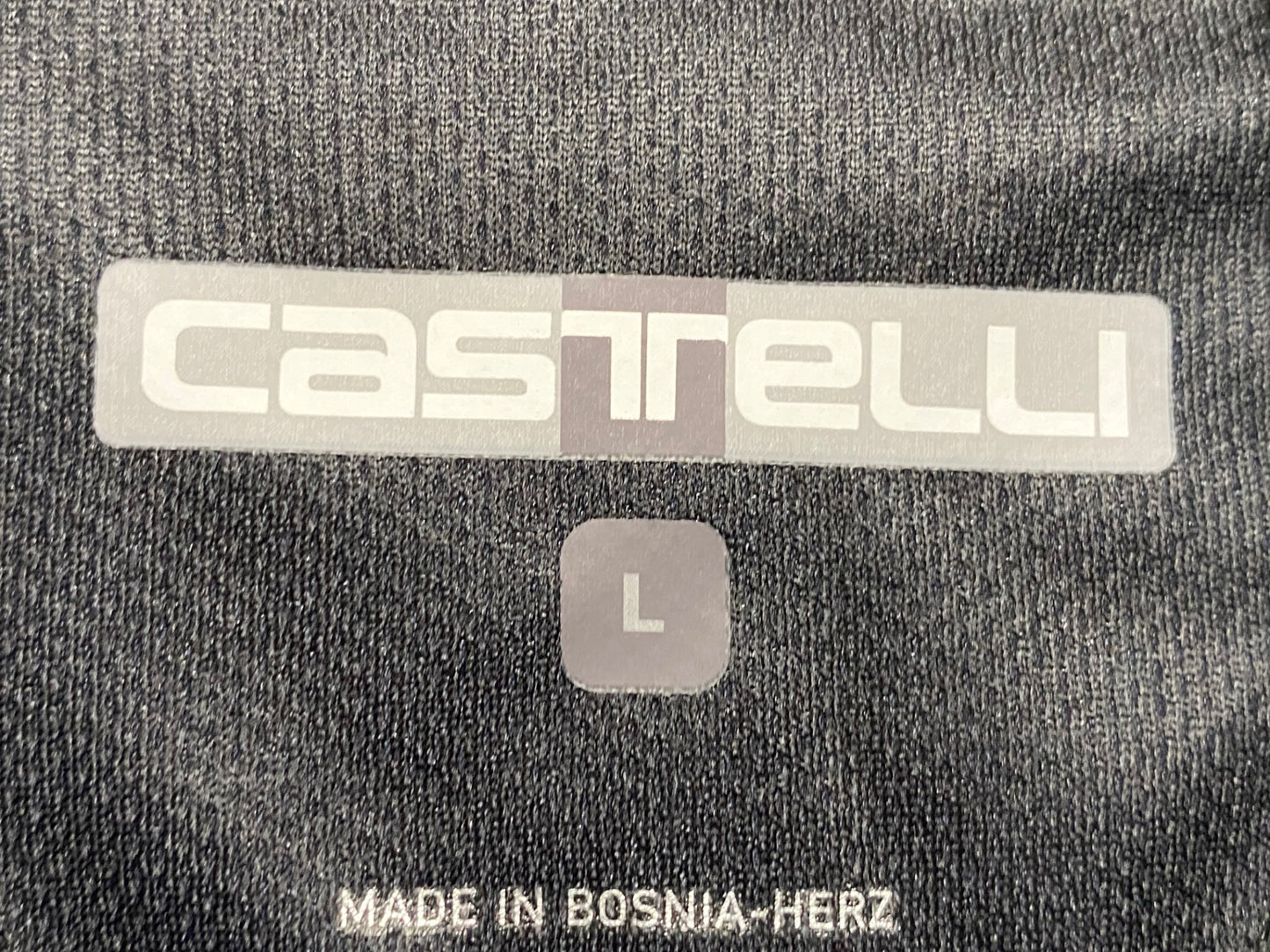 JD295 カステリ CASTELLI 半袖 サイクルジャージ 黒 L
